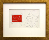 Ota Janeček - Dva nosáči - originál 